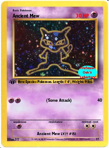 Ancient Mew:Fake Pokemon Card Translation