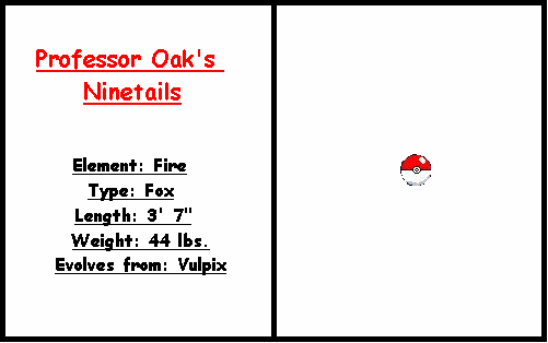 Professor Oak's Ninetails
